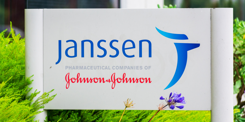 Janssen Pharmaceutical companies of Johnson & Johnson exterior building sign
