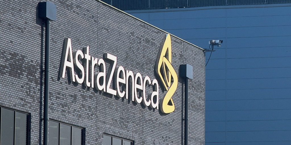 AstraZeneca building-mounted sign