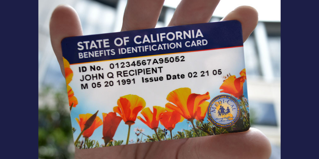 A California benefits identification card