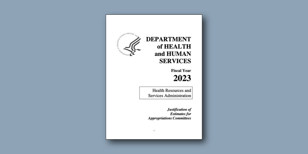 Department of Health and Human Service budget title page