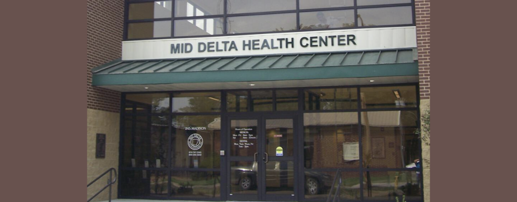 Entrance to Mid Delta Health Center