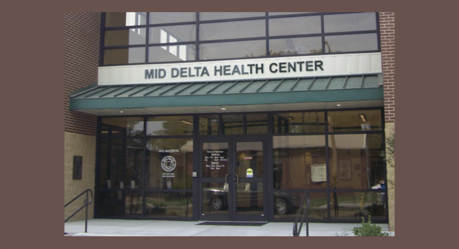 Entrance to Mid Delta Health Center