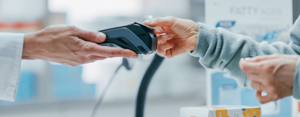 Point of purchase scanner at pharmacy checkout