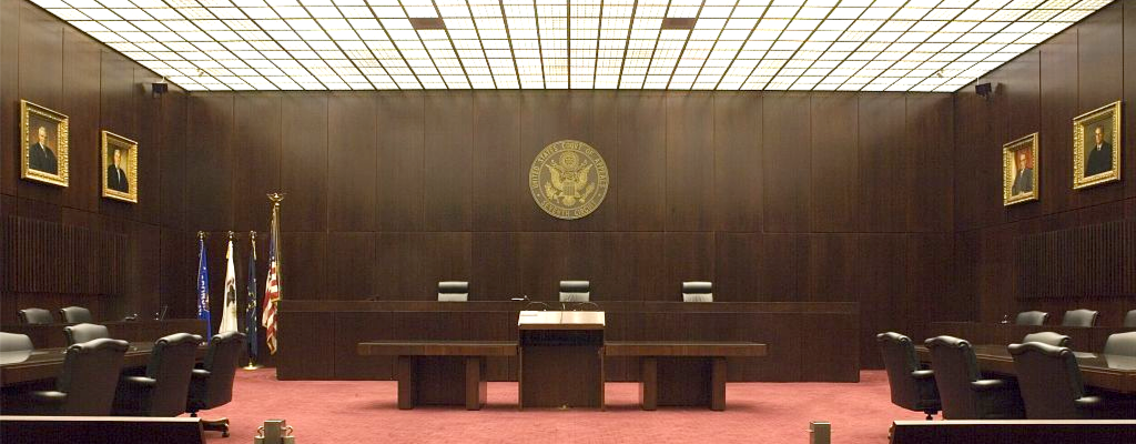 Courtroom interior of the USCA Seventh Circuit