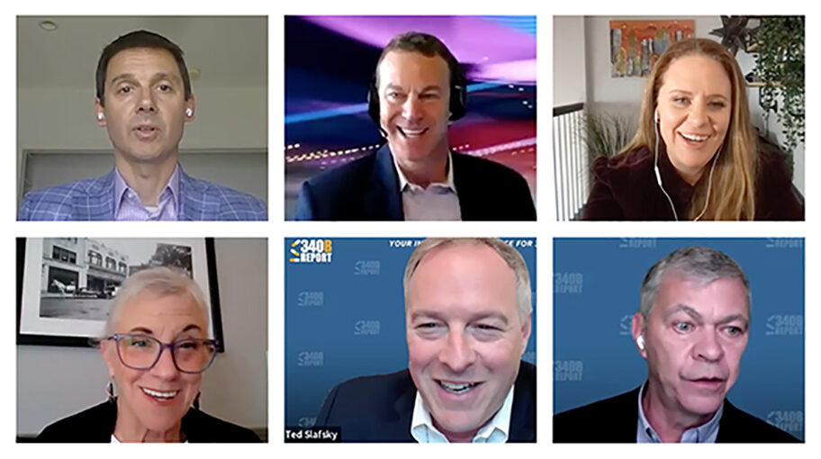 Screenshot of Zoom webinar panelists