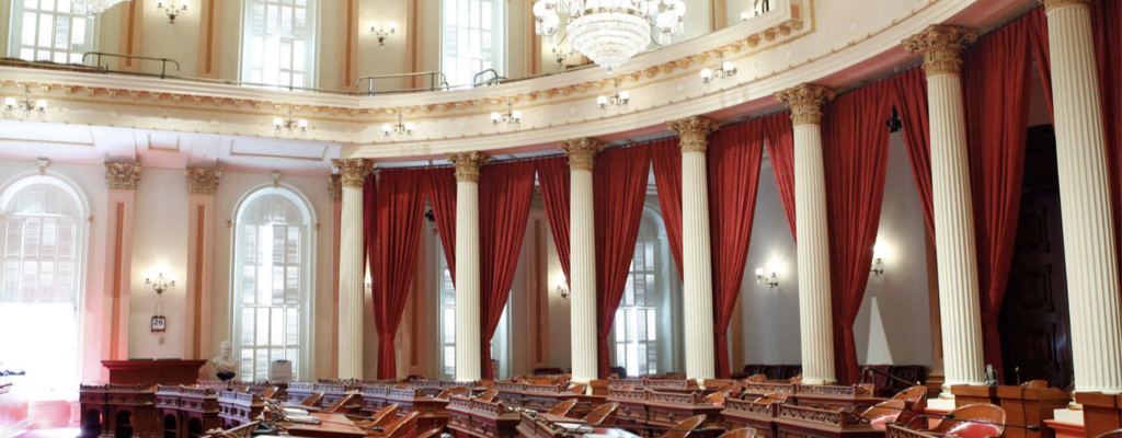 California Senate chamber interior