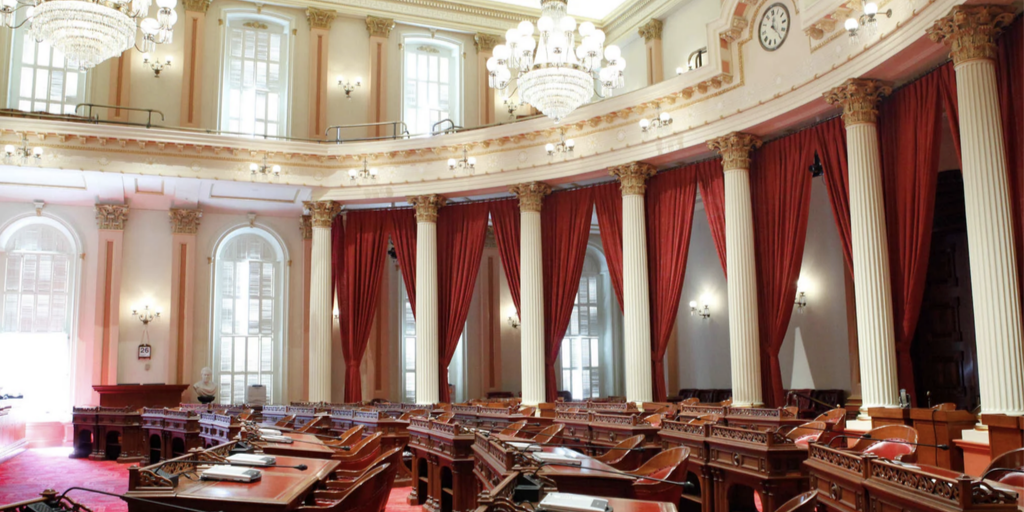 California Senate chamber interior