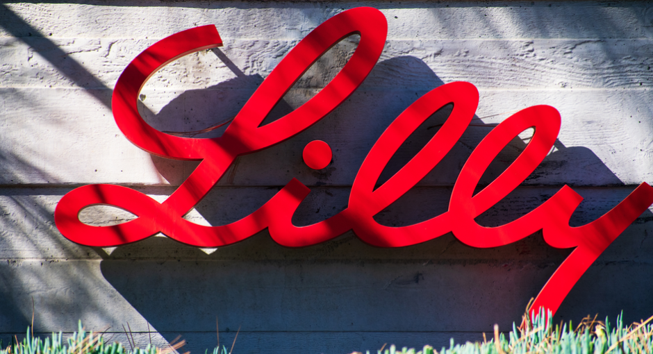 Lilly wordmark on exterior sign
