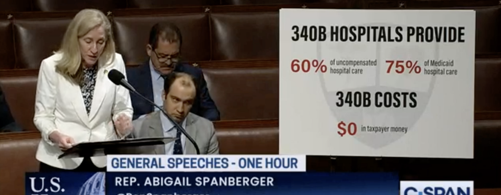 C-SPAN screenshot of Rep. Abigail Spanberger (D-VA) speaking on the House floor