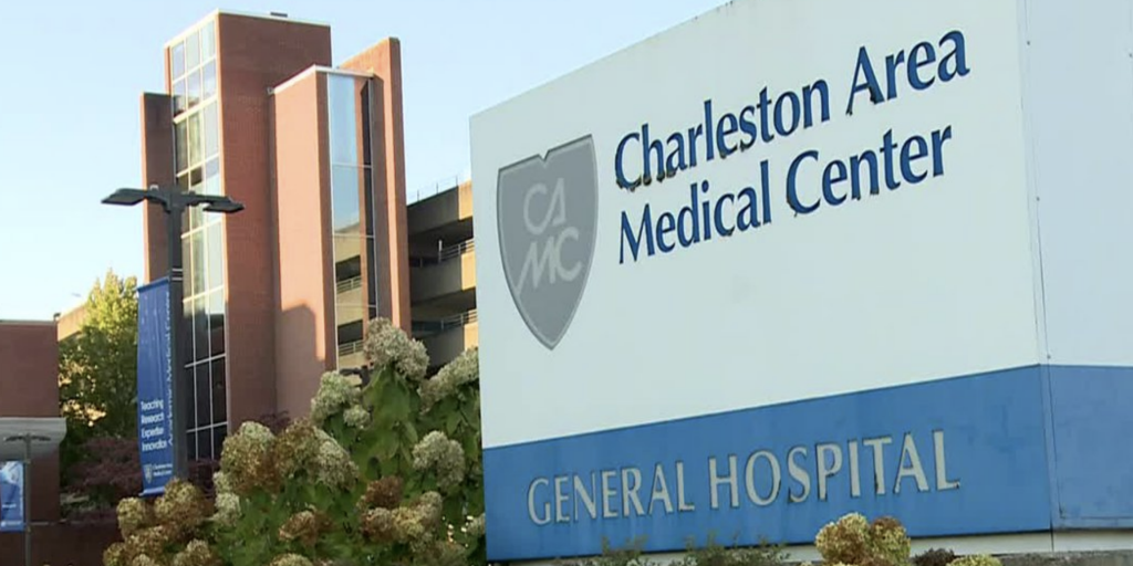 Charleston Area Medical Center exterior sign and building