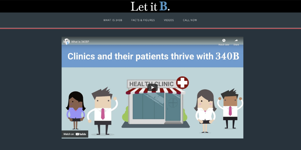 screenshot of Let it B. website