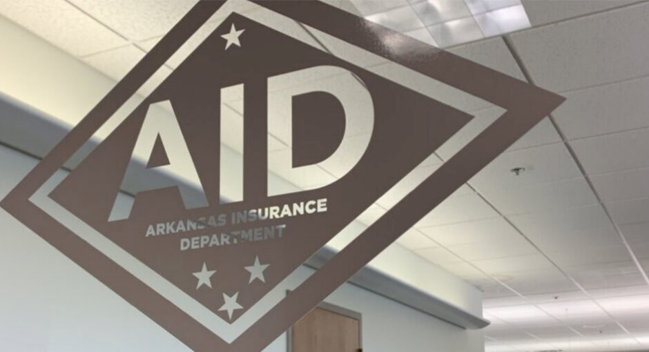 Arkansas Insurance Department office sign