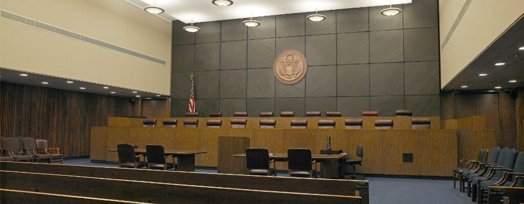 Interior of Third Circuit Court courtroom
