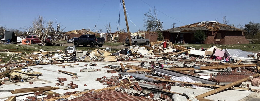 Tornado damage