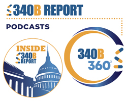 Link to 340B Report podcasts Inside 340B Report and 340B 360